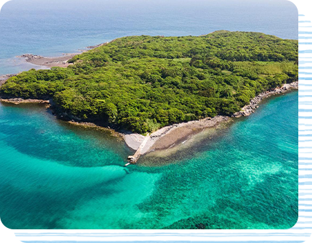 妻ヶ島で無人島サバイバル体験ツアーの写真